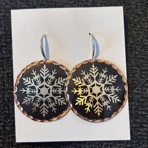 Snowflake Dangle Earrings